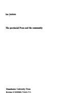 Tapa de The provincial press and the community