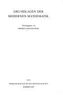 Tapa de Grundlagen der modernen Mathematik