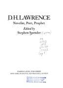 Tapa de D. H. Lawrence: novelist, poet, prophet