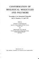 Tapa de Conformation of Biological Molecules and Polymers (Jerusalem Symposium on Quantum Chemistry)