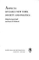 Tapa de Aspects of early New York society and politics