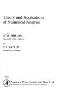 Tapa de Theory and applications of numerical analysis