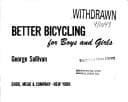 Tapa de Better bicycling for boys and girls