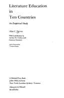 Tapa de Literature education in ten countries