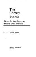 Tapa de The corrupt society