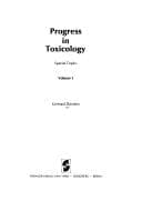 Tapa de Progress in toxicology: special topics