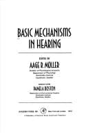 Tapa de Basic mechanisms in hearing