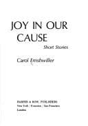 Tapa de Joy in our cause