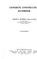 Tapa de Concrete construction handbook