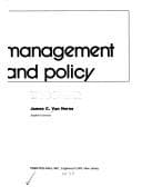 Tapa de Financial management and policy