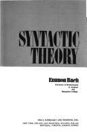 Tapa de Syntactic theory