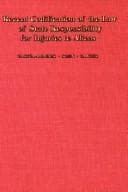 Tapa de Recent codification of the law of State responsibility for injuries to aliens,