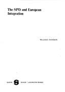 Tapa de The SPD and European integration