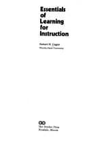 Tapa de Essentials of learning for instruction