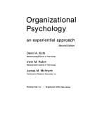 Tapa de Organizational psychology