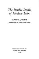 Tapa de The double death of Frédéric Beloit