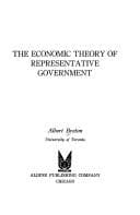 Tapa de The economic theory of representative government