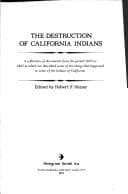 Tapa de The destruction of California Indians