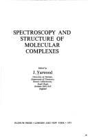Tapa de Spectroscopy and structure of molecular complexes