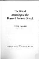 Tapa de The gospel according to the Harvard Business School