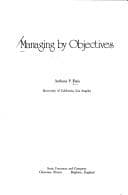Tapa de Managing by objectives