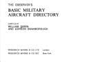 Tapa de The Observer's basic military aircraft directory