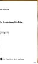 Tapa de On organizations of the future