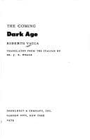 Tapa de Coming Dark Age (Anchor Books)