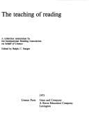 Tapa de The teaching of reading