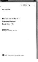 Tapa de Rhetoric and reality in a militarized regime: Brazil since 1964