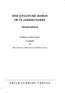Tapa de Der Englische Roman im 19. Jahrhundert