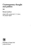 Tapa de Contemporary thought and politics