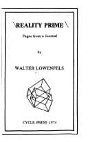 Tapa de Reality prime; pages from a journal
