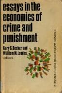 Tapa de Essays in the economics of crime and punishment