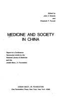 Tapa de Medicine and society in China