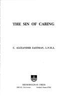 Tapa de The sin of caring