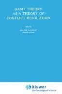 Tapa de Game theory as a theory of conflict resolution
