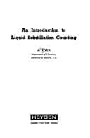 Tapa de An introduction to liquid scintillation counting