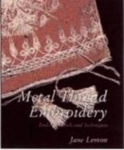 Tapa de Metal thread embroidery