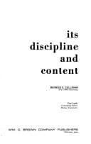 Tapa de Its discipline and content