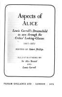 Tapa de Aspects of Alice: Lewis Carroll's dreamchild as seen through the critics' looking-glasses, 1865-1971