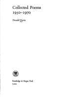 Tapa de Collected poems, 1950-1970