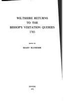 Tapa de Wiltshire returns to the Bishop's visitation queries 1783