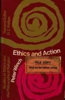 Tapa de Ethics and action. --