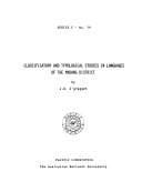 Tapa de Classificatory and typological studies in languages of the Madang District