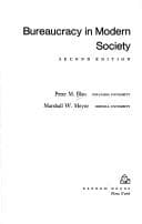 Tapa de Bureaucracy in modern society