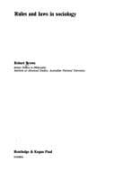 Tapa de Rules and laws in sociology