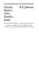 Tapa de Christie Malry's own double-entry
