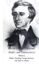 Tapa de Henry David Thoreau: studies and commentaries