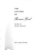 Tapa de The letters of Thomas Hood
